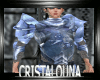 Medieval blue king armor