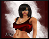 JjG Red Satin Baby Tee