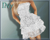 White Ruffle Party Dress