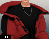 Oversize Red Puffer