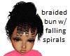 kids spiral braids & bun