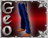 Geo Uniform Pants blue