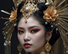 Asian girl cutout 08