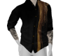 Luxery black gold shirt