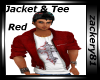 Jacket with Tee Red