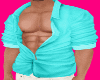 Aqua Sexy Rolled Linen