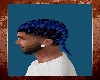 BLUE  BRAIDED  LOCS