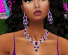Purple Gem Jewelry Set