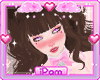 p. cute girl brown hair