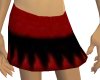 Black and red miniskirt