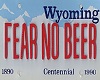 WYOMING LICENSE PLATE