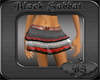 BlackRed Lace Mini Skirt