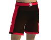 Black red surf shorts
