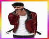 *Red leather jacket