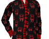 CH.DENIM SHIRT RED BLK