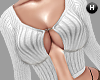 H | Tie Front Top White