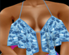 Blue Tye Dye Bikini Top