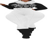 Black N White Fit W/Boot