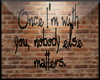 With U *Wall Quote