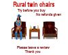 Rural twin chairs