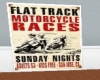 Flat Track Racing Poster