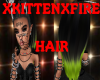blk n gr33n hair