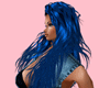 pelo largo azul