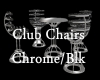 Club Chairs Chrome/Blk