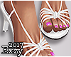 E! White Sandals.