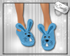 Cute Bunny Slippers Blue