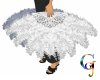 Feather Dance Fans White