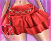 â. Red hearts skirt
