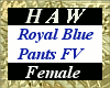 Royal Blue Pants FV