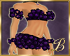 Burlesque roses in viole
