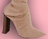 E* Beige Suede Boots