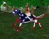 Horse USA Flag