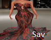 Red Sparrow Gown