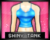 * Shiny tank top - blue