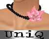 UniQ Pink Rose Necklace