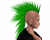 {T}Green Rave Hair