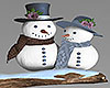 Winter Snowman Couple
