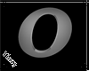 ~Y~ Letter O Grey