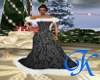 [K] Christmas Gown Black