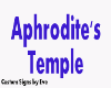 Aphrodite's Temple sign