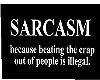 sarcasm poster