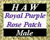 Royal Purple Rose Patch