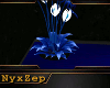 ! BLUE METAL FLOWER LIGH