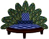 Peacock chair-blue