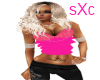 sXc Pink Frilly Top