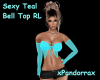 Sexy Teal Bell Top RL